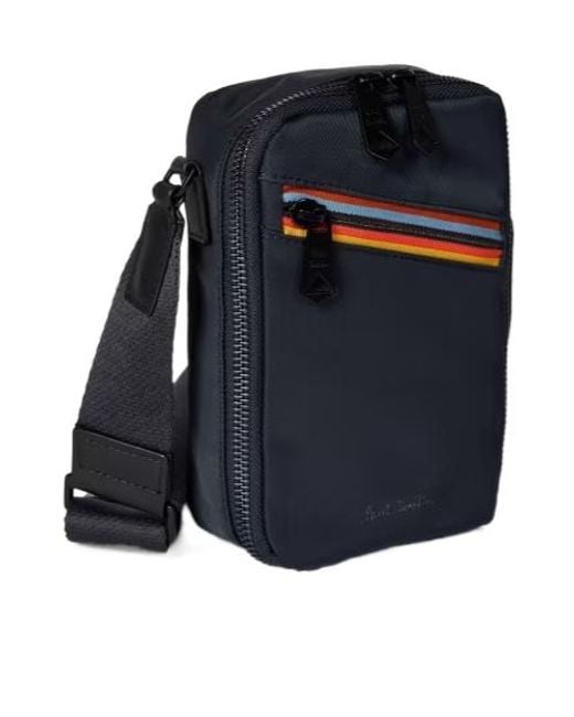 Paul Smith Blue Zipper Crossbody Bag for men