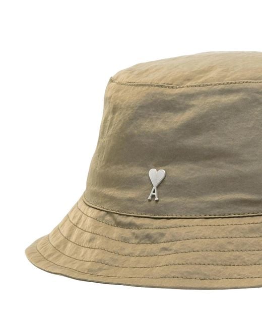 AMI Multicolor Heart-Logo Bucket Hat for men