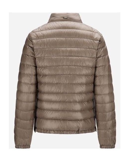Herno Brown Quilted Down Jacket