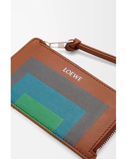 Loewe Blue Nappa Leather Coin Card Holder