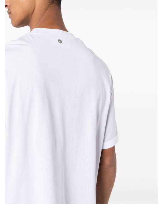 Neil Barrett White Crew-Neck Cotton T-Shirt for men