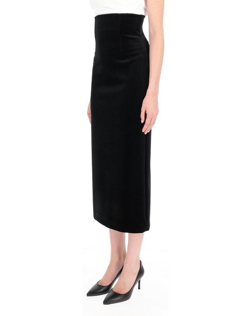 Philosophy Di Lorenzo Serafini Black High Waist Pencil Skirt