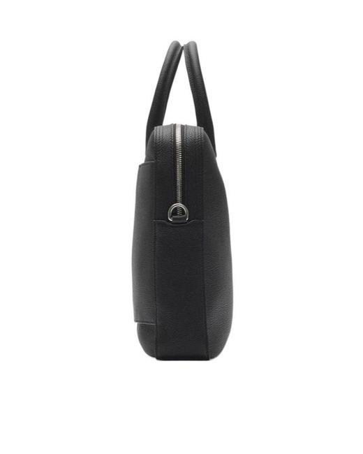 Burberry Black Knight Stamp Briefcase for men