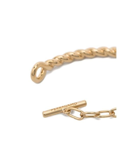 Ferragamo Metallic Chain Bracelet