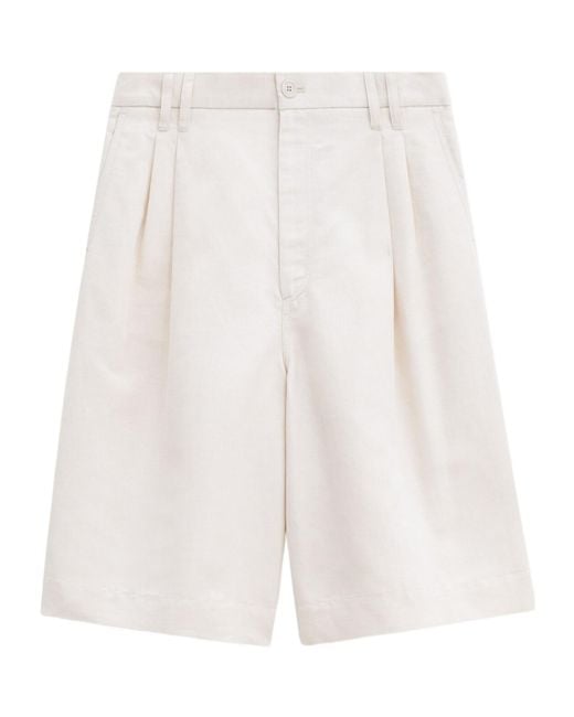 Filippa K White Pleated Shorts