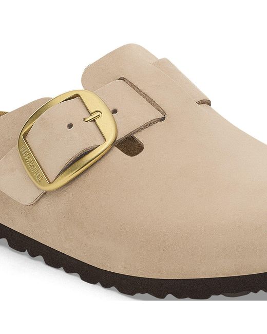 Birkenstock White Boston Slippers