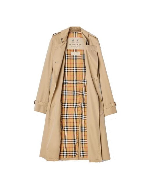 Burberry Natural Kensington Heritage Double Breated Belted Trench Coat