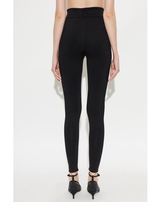 Alaïa Black High-Waisted Casual Trousers