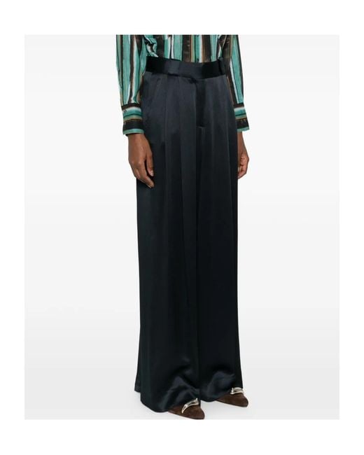 Blazé Milano Blue Satin Pants