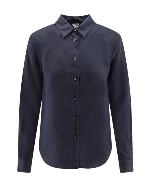 Aspesi Blue Button-Up Shirt