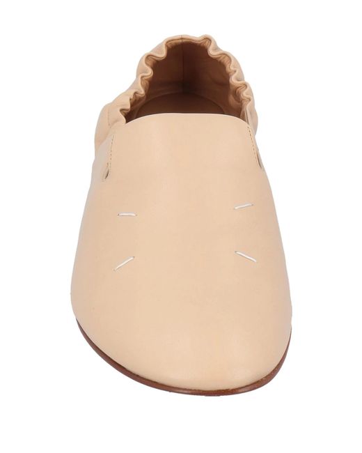 Maison Margiela Natural Solid Color Loafers