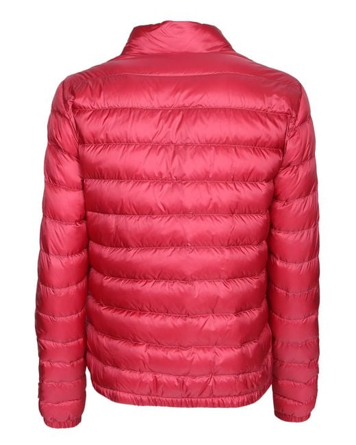 Moncler Red Lans Zip-Up Short Padded Jacket