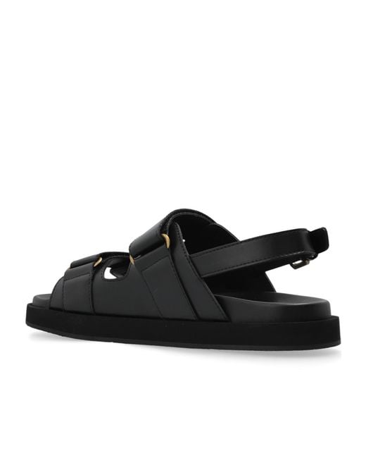 Etro Black Ankle Strap Sandals for men