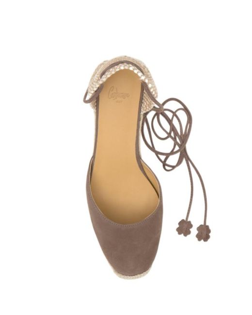 Castaner Metallic Castañer Cute Ankle-Tie Wedge Espadrilles