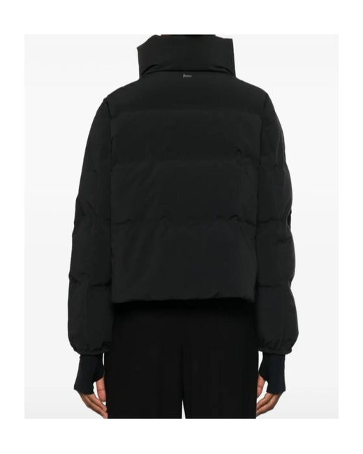 Herno Black Padded Hooded Jacket
