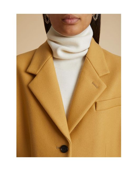 Khaite Metallic The Bontin Button-Up Trench Coat