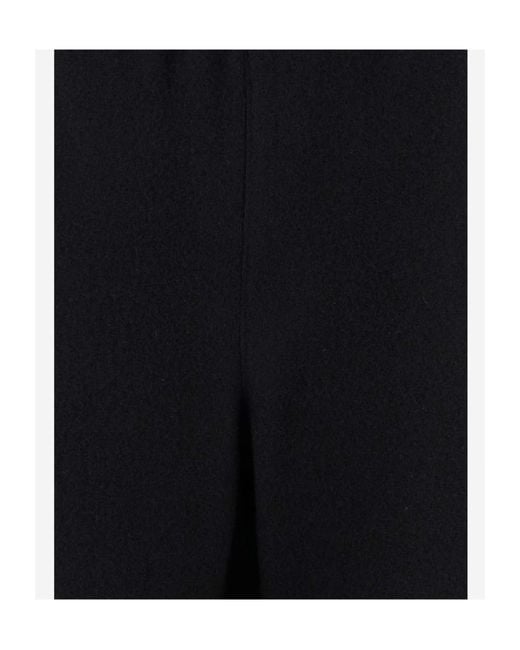 Rier Black Wool Fleece Casual Pants for men