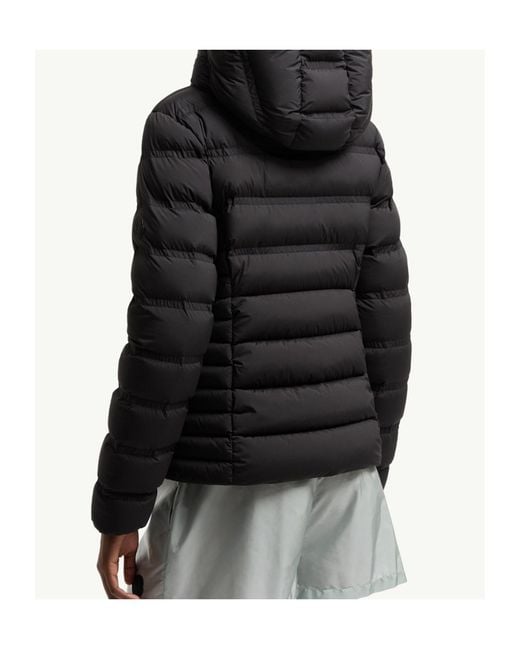 Moncler Black Alete Hooded Short Down Jacket