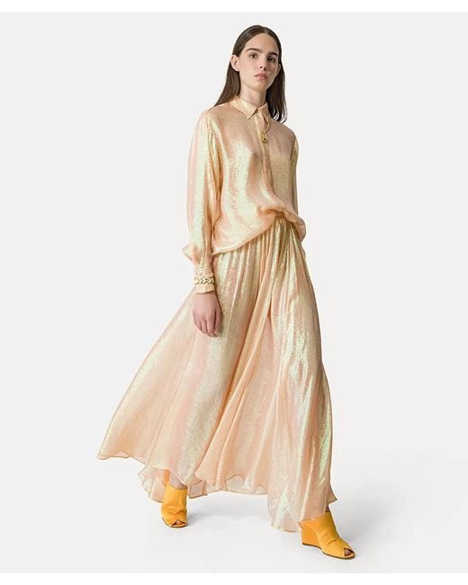 Forte_forte Natural Chiffon Long Skirt