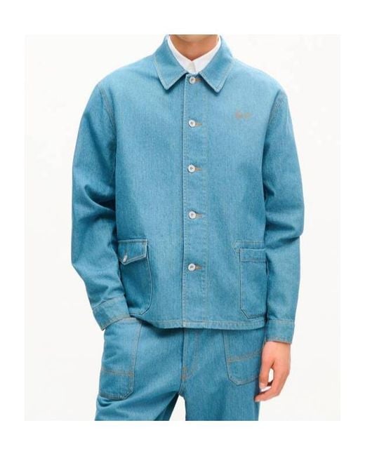 KENZO Blue Signature Chore Jacket for men