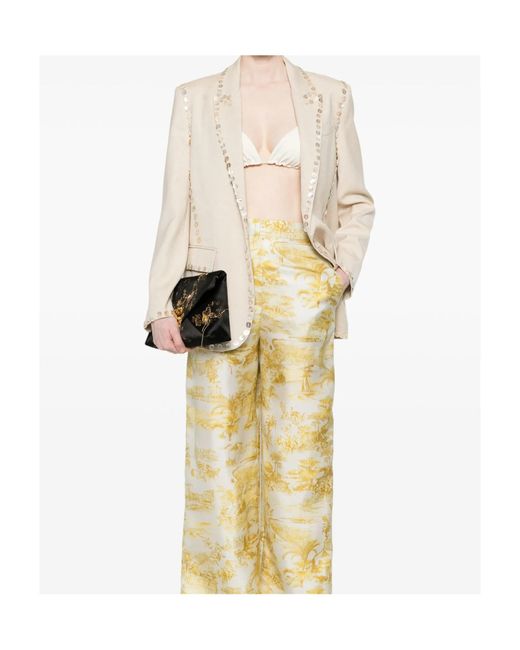 Forte_forte Natural Button-Embellished Blazer