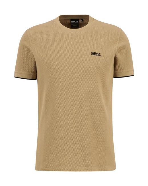Barbour Natural Eamon Pique Logo T-Shirt for men