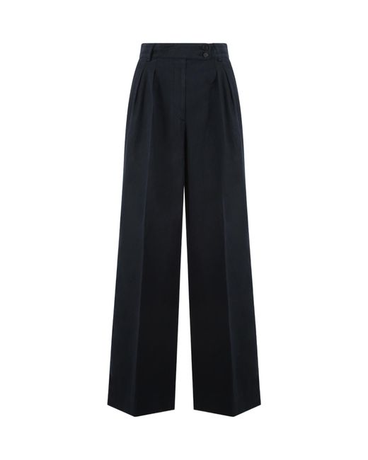 Aspesi Black High-Waist Palazzo Pants
