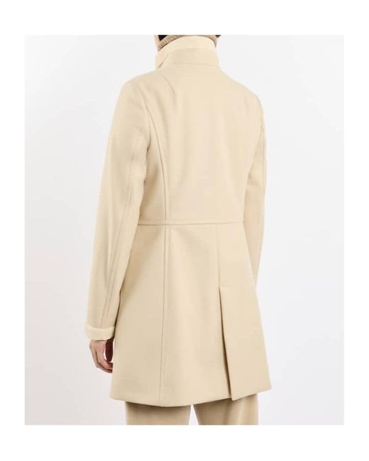 Fay Natural Virginia Polo Neck Coat