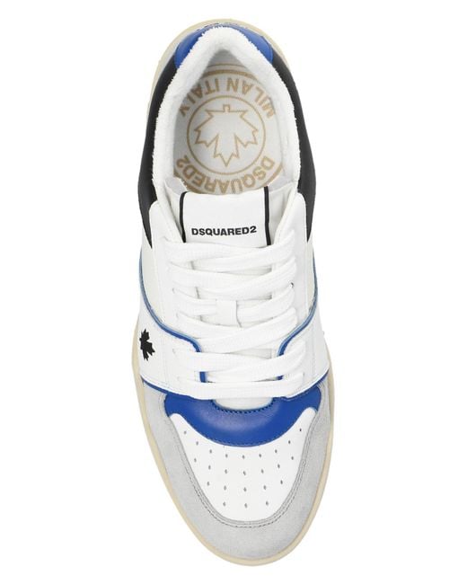 DSquared² White Spiker Low-Top Sneakers