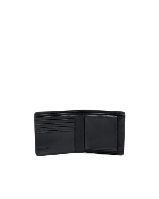 DIESEL Black Logo Palque Bi-Fold Wallet for men