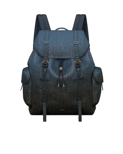 Dior Blue Hit The Road Backpack With Flap for men