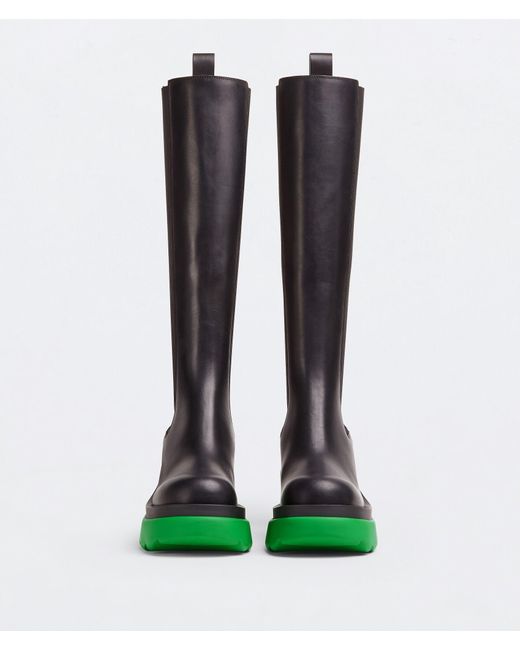 Bottega Veneta Green Flash Knee High Boots