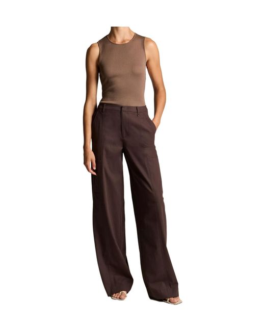 Vince Multicolor Mid-Rise Spliced Casual Pants