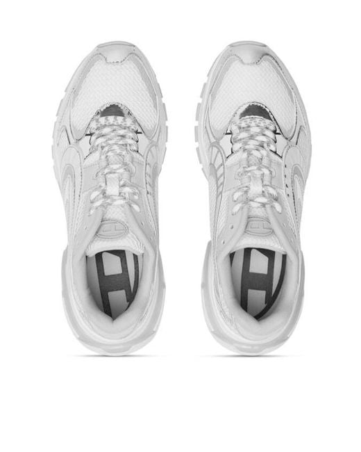 DIESEL White Sneakers With Insert Design