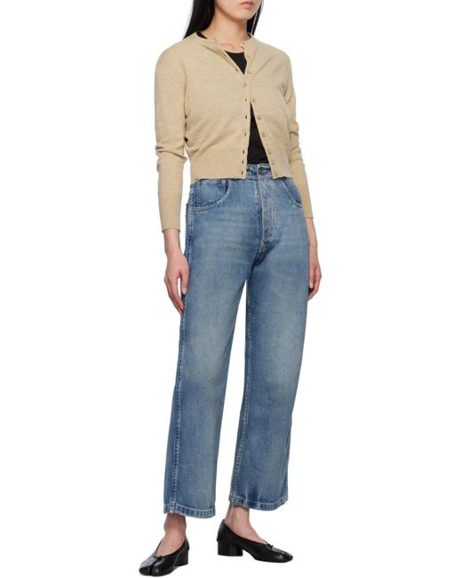 Maison Margiela Blue High-Waist Distressed Jeans for men