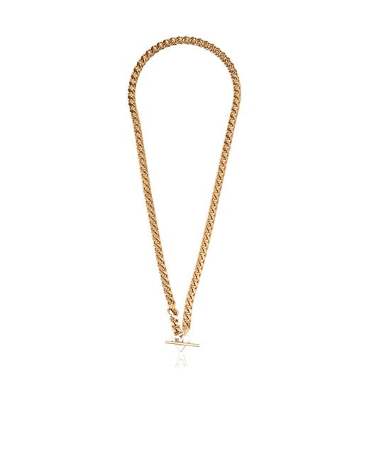 AMI White Solid Color Necklace for men