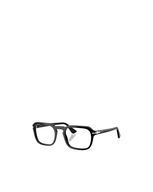 Persol White Geometric Frame Plain Mirror for men