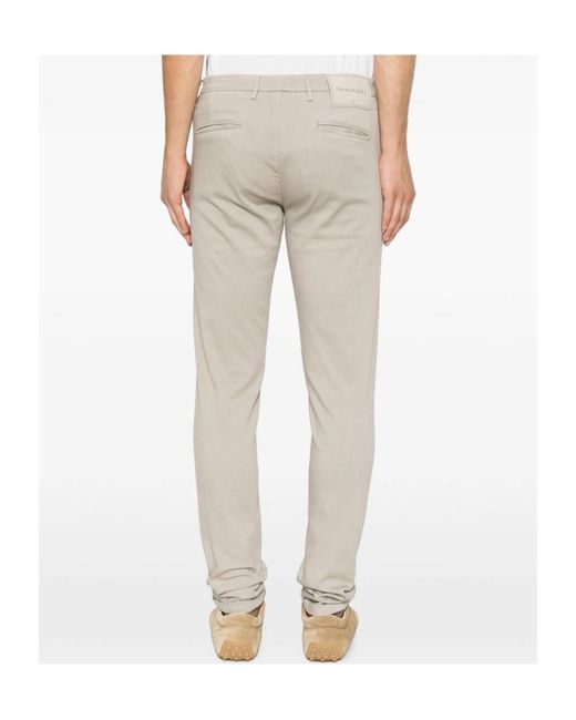 Tramarossa Gray Straight-Leg Casual Pants for men