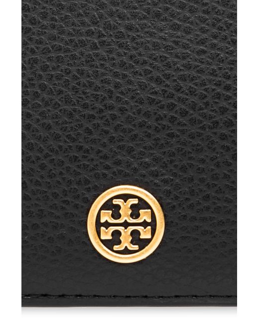 Tory Burch Black Robinson Zipped Wallet