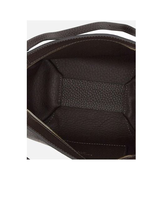 Gianni Chiarini Gray Bloom Stitch Detail Shoulder Bag
