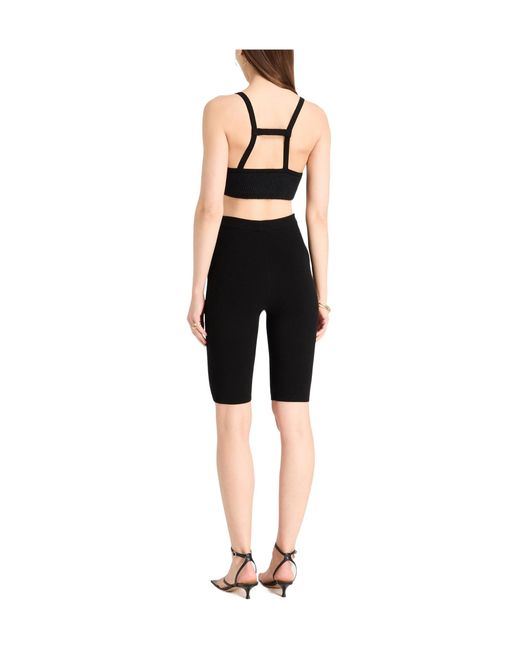 Jacquemus Black Solid Color Tops