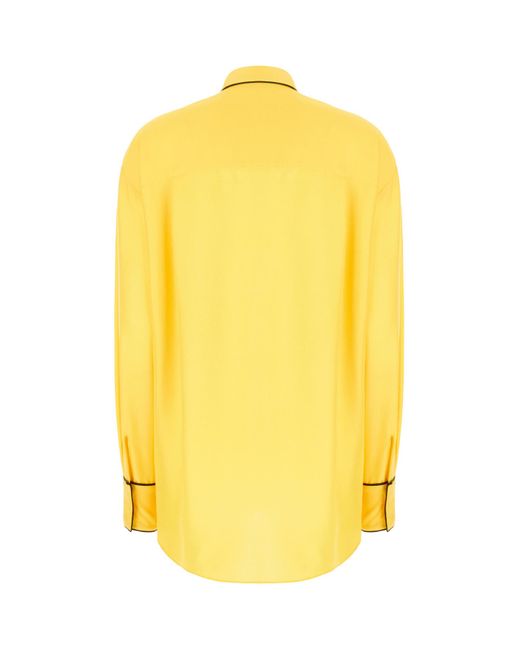 Bally Yellow Buttoned Long-Sleeved Shirt