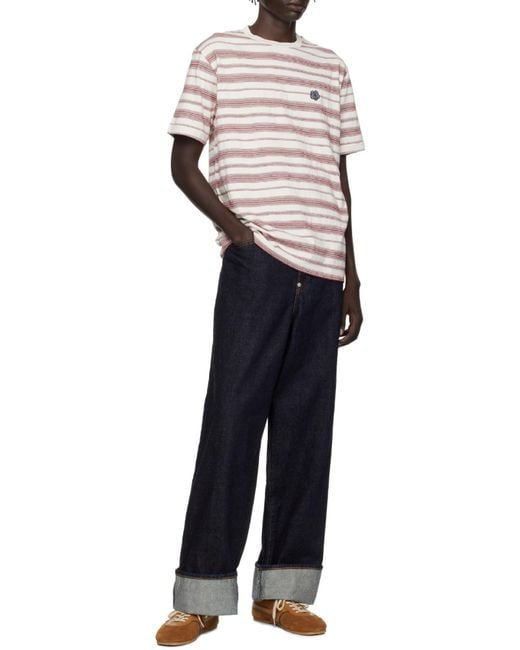 KENZO Blue Turn-Up Hem Jeans for men