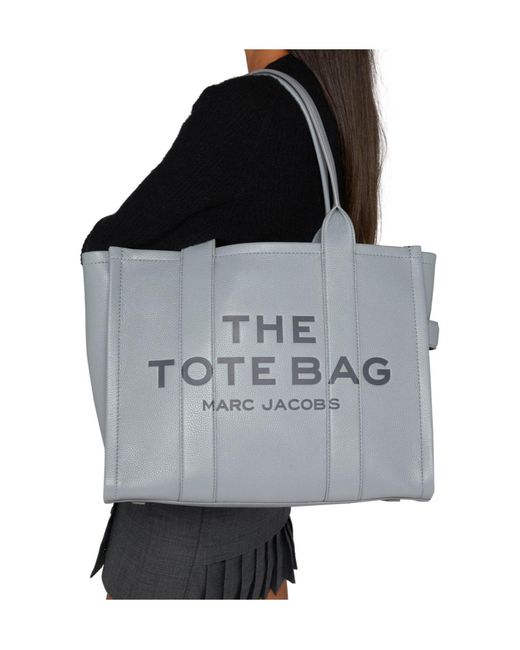 Marc Jacobs Gray Large Double Handle Tote Bag