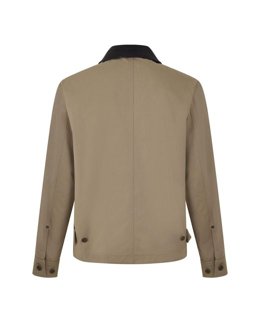 Burberry Green Khaki Cotton Jacket for men
