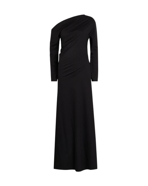 Rohe Black Twisted Jersey Maxi Dress