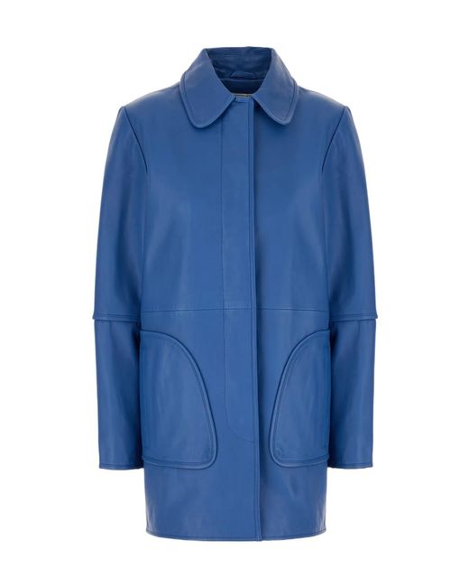 Iceberg Blue Classic Long-Sleeved Coat