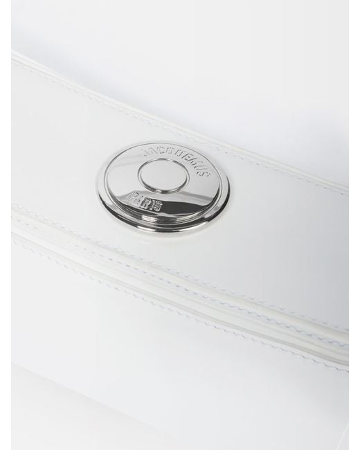 Jacquemus White The Ovalo Clutch Bag