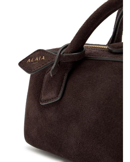 Alaïa Brown Suede Clutch