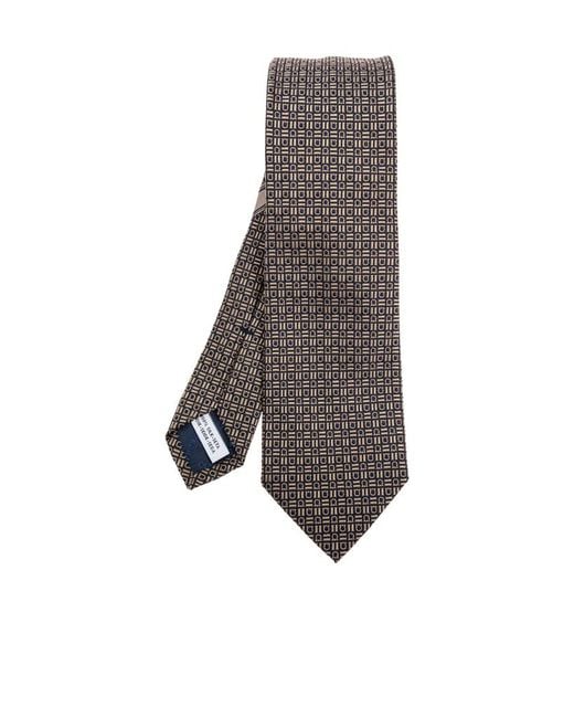 Ferragamo Gray Pointed Tie for men